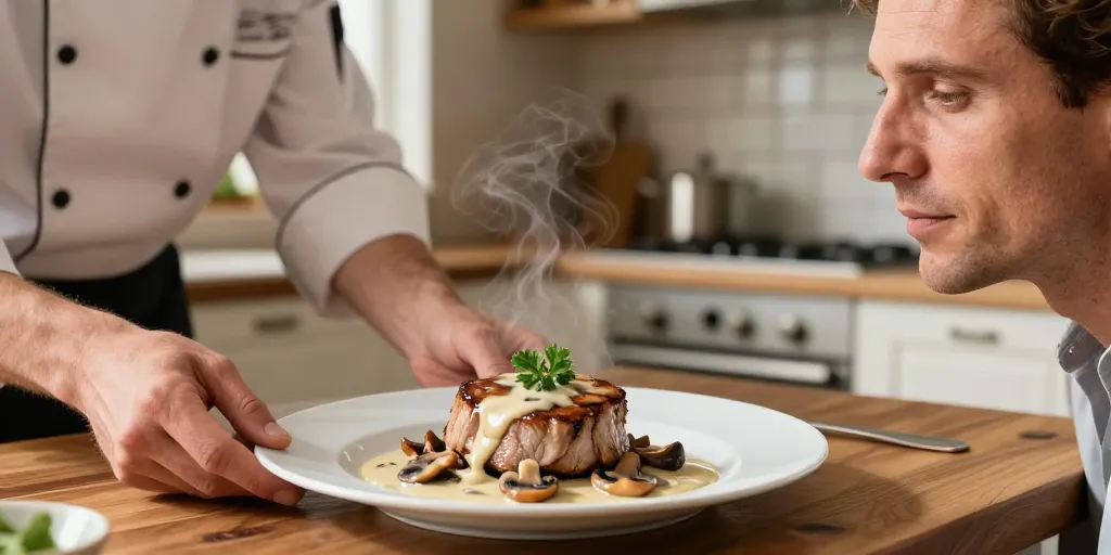 porc champignon creme