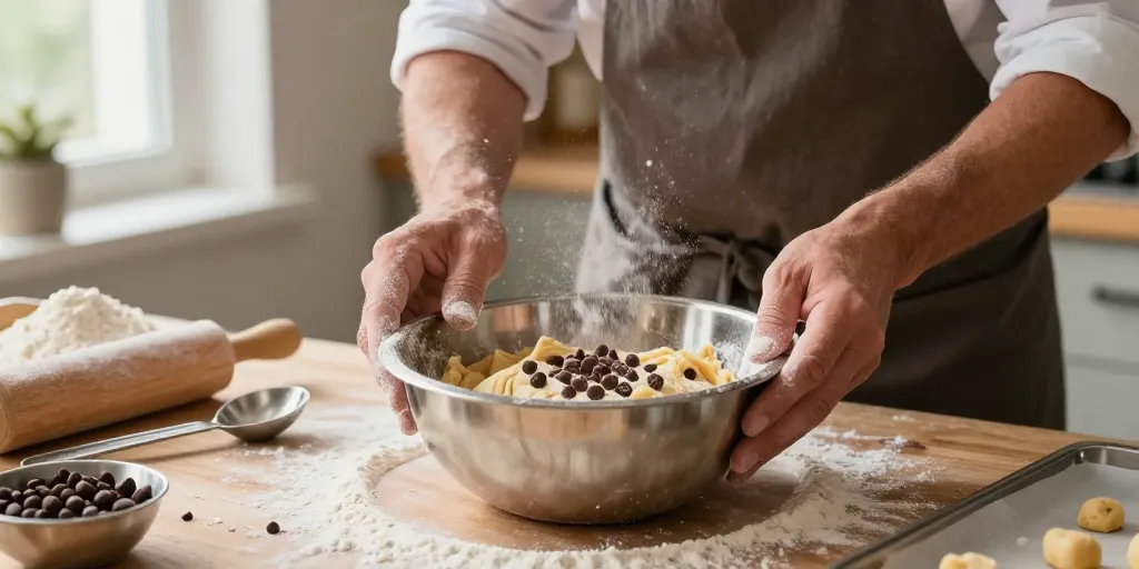 astuce pour que les pepites de chocolat ne tombent pas