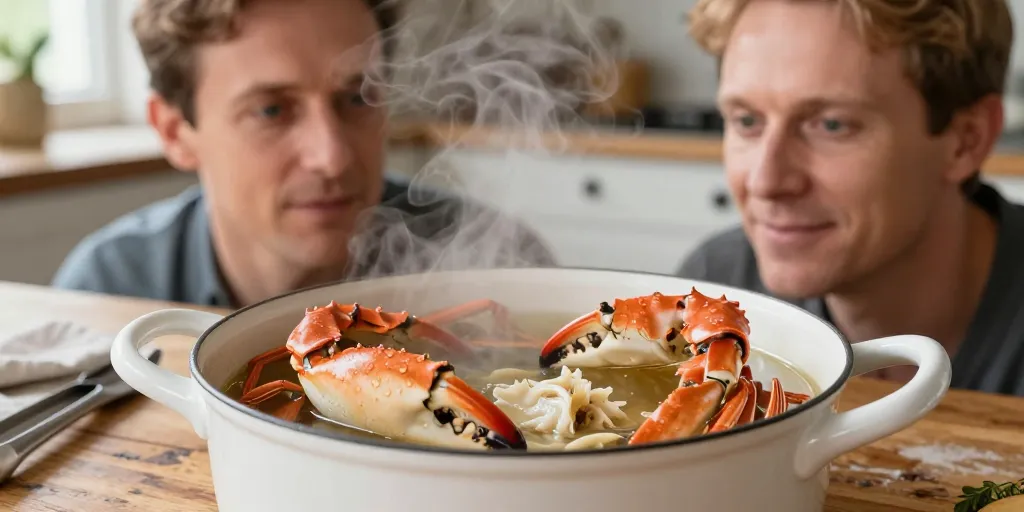cuisson des pinces de crabe