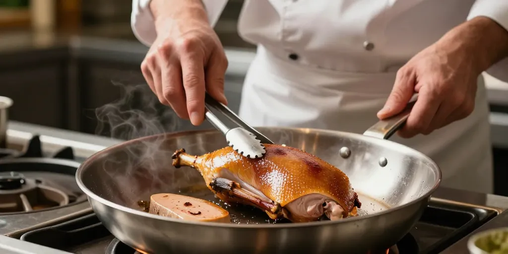Magret de canard foie gras poelé : la technique pour une cuisson parfaite