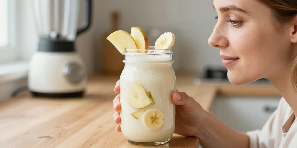 milkshake pomme banane