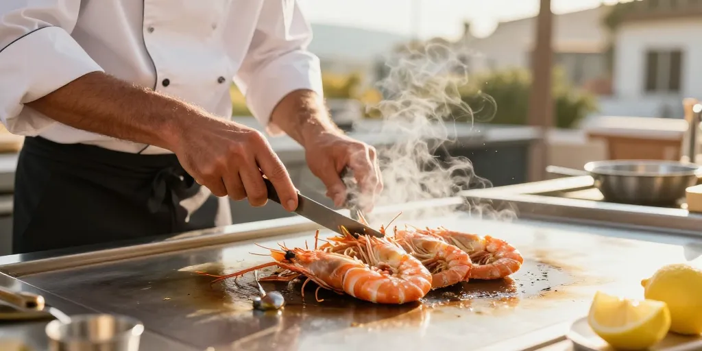 gambas plancha recette