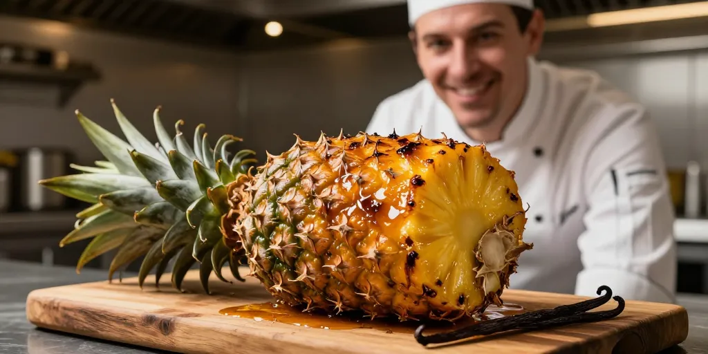 Ananas rôti vanille : l’astuce pour réussir une caramélisation parfaite